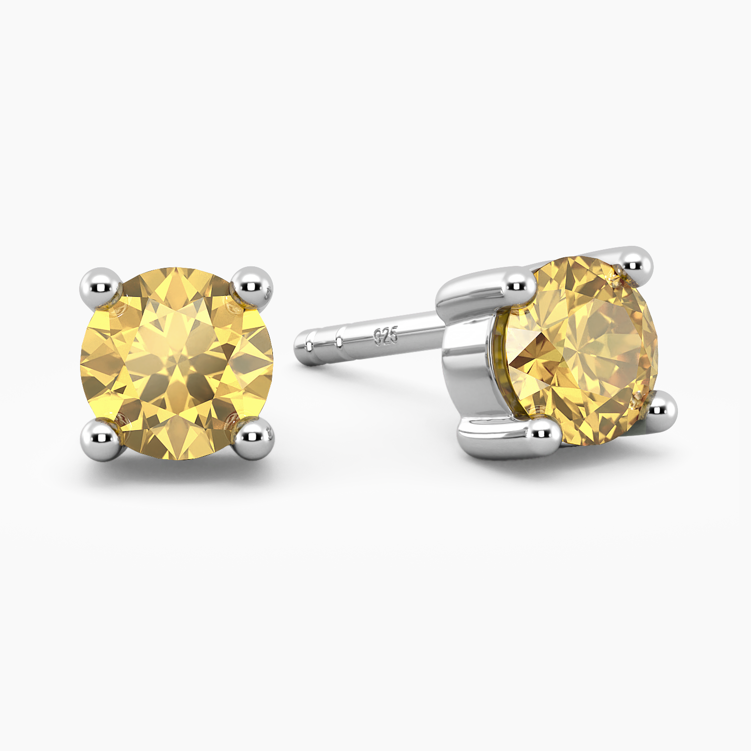 Aged Sterling Silver outlet Lampwork Earrings Featuring AAA Grade Yellow Corundum quartz