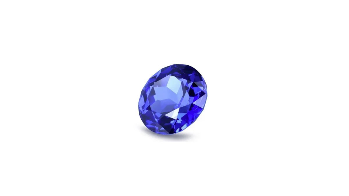 round shape sapphire stone representing september birthstone