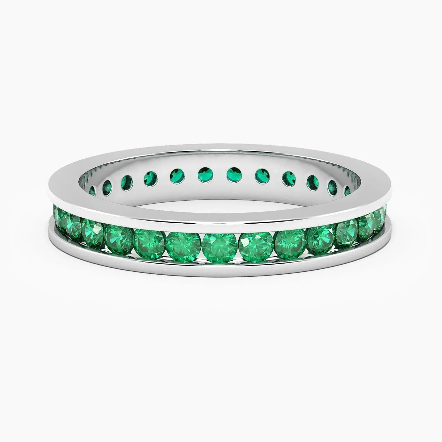 Emerald Channel Set Ring - Irosk Australia