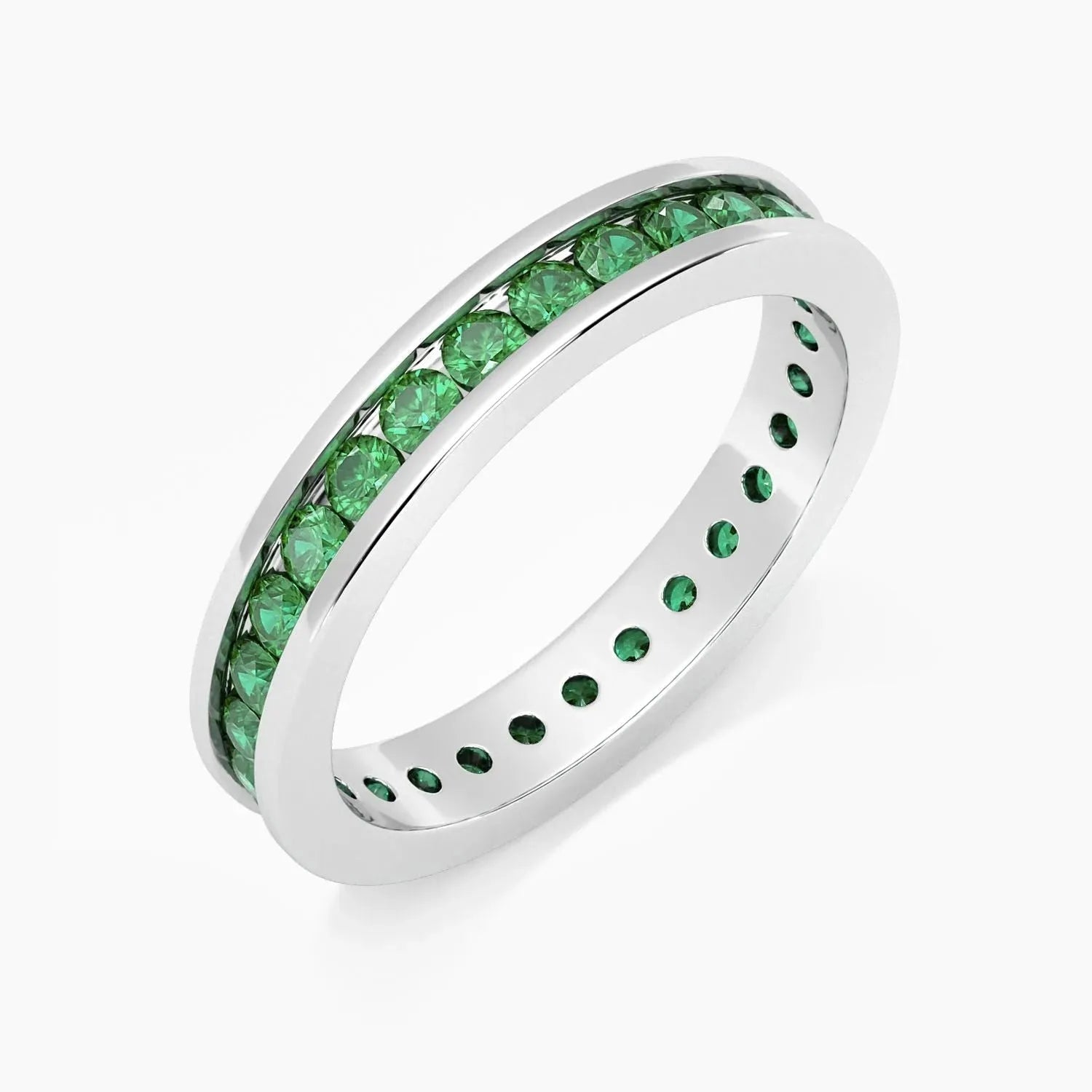 Emerald Channel Set Ring - Irosk Australia