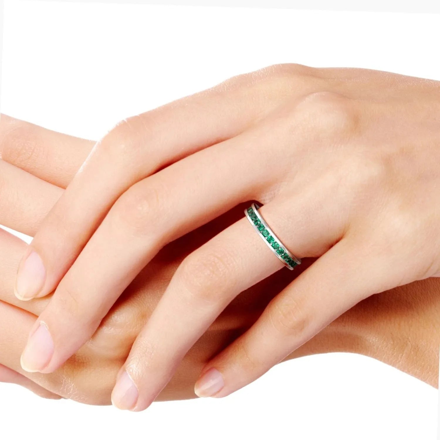 Emerald Channel Set Ring - Irosk Australia