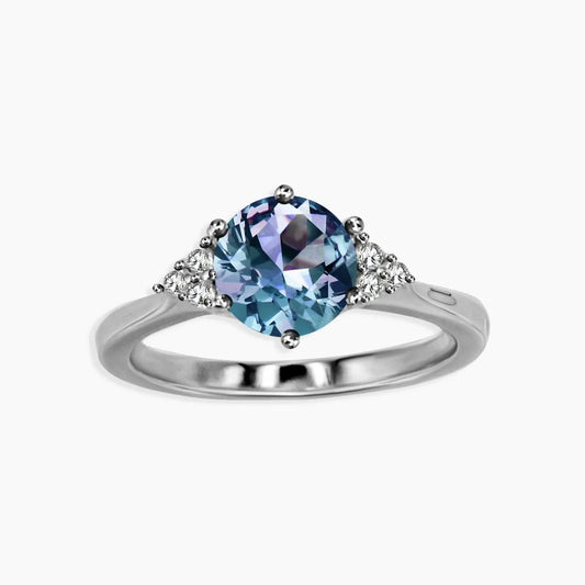 Exquisite Alexandrite Trilogy Ring - Irosk Australia