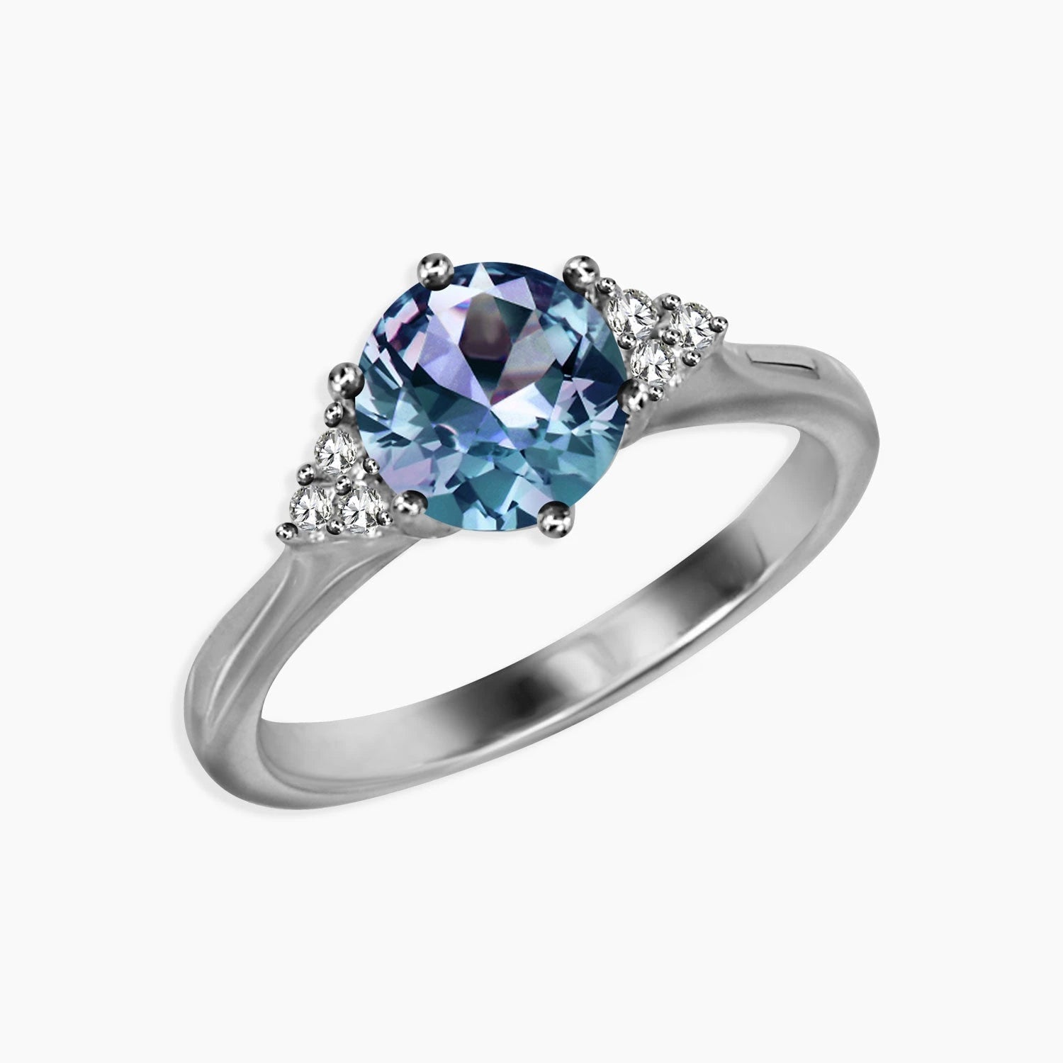 Exquisite Alexandrite Trilogy Ring - Irosk Australia