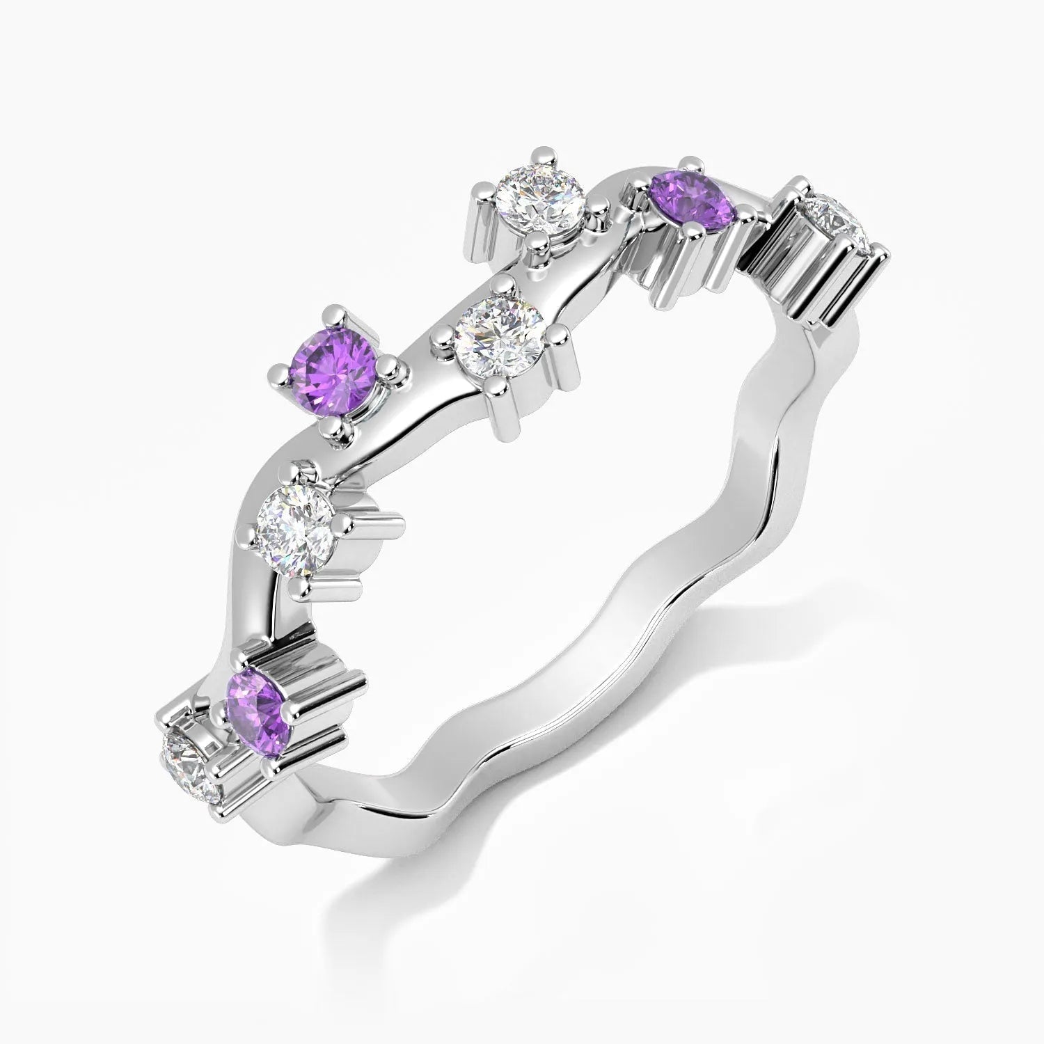 Galaxy Gleam Ring Amethyst - Irosk Australia