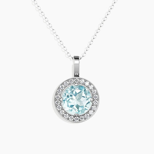 Irosk Topaz Circle Pendant - Irosk Australia