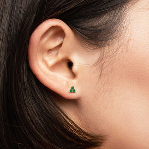 Petite Trio Emerald Earrings - Irosk Australia ®