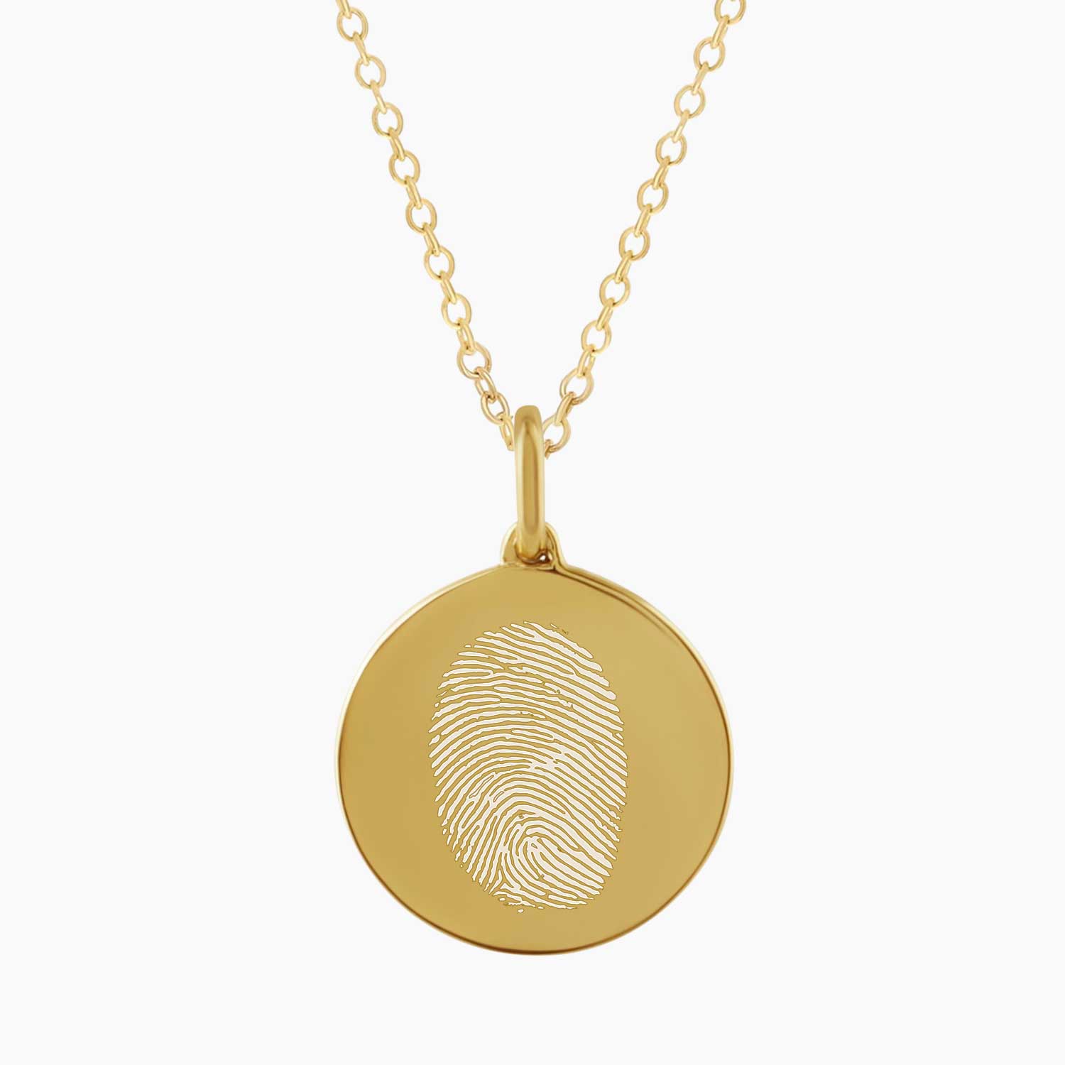 Custom Fingerprint Engraved Necklace