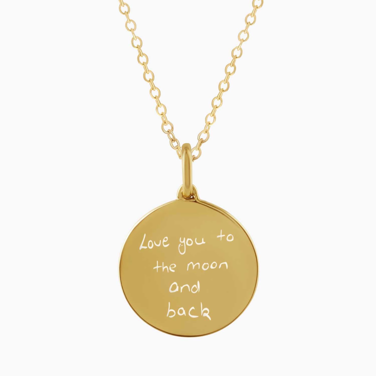 custom handwriting necklace gold irosk