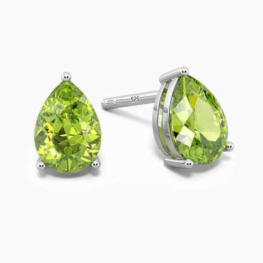 Pear Cut Peridot Earrings australia