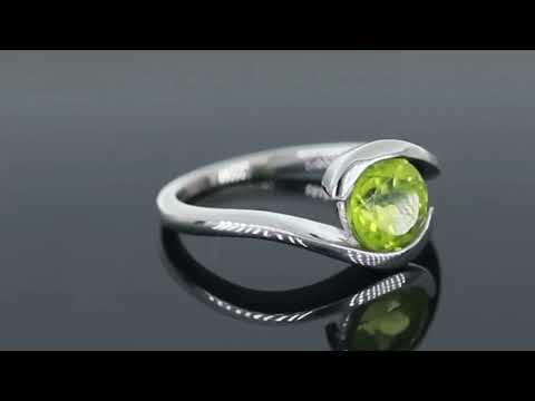 Video showcasing the Peridot Jewellery Bezel Set Ring in Sterling Silver