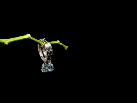 video of topaz hoops earrings