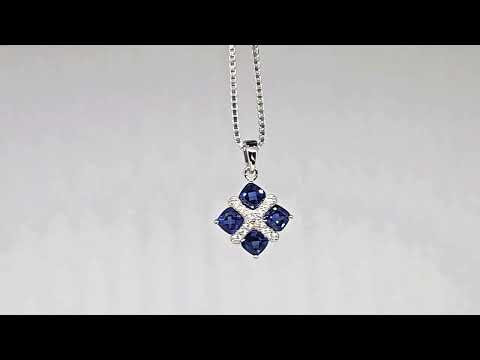 video of square cut infanta pendant