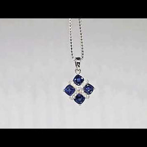 video of square cut infanta pendant