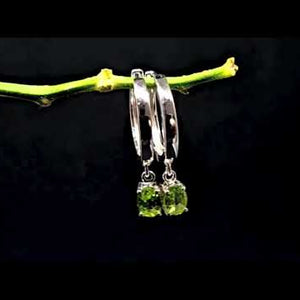 peridot hoops