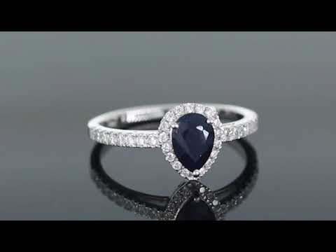 360 degree view of sapphire ring for better view