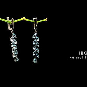 Topaz Drop Earrings in Sterling Silver | Irosk Australia ®