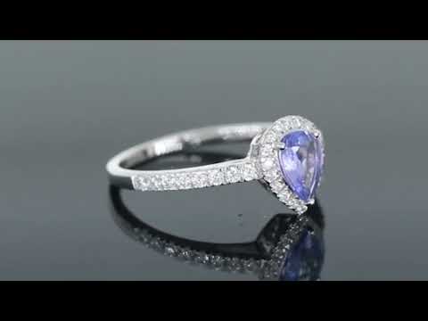 360 degree view of tanzanite ring