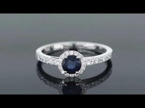 360 degree view of classic-round-sapphire-ring