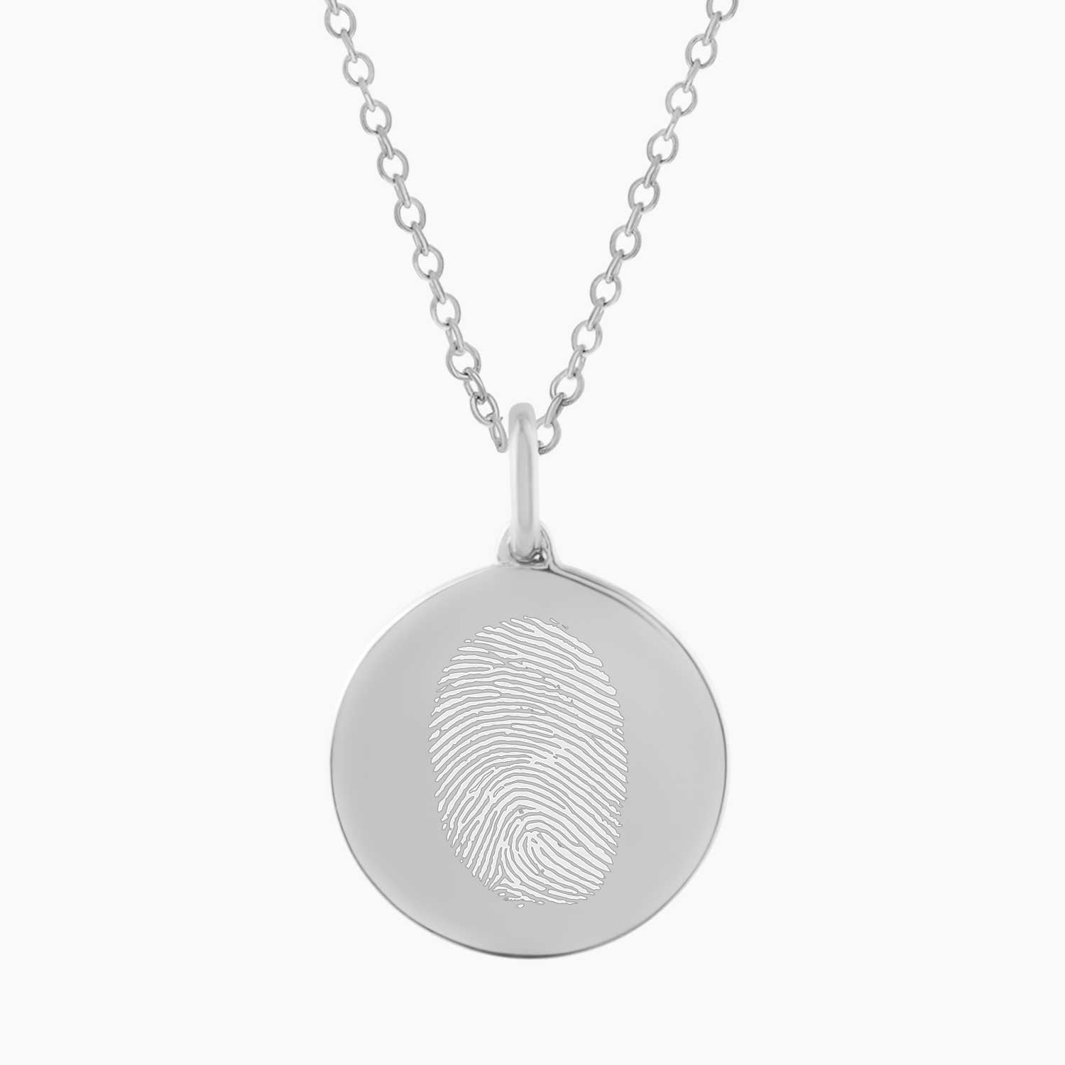 Custom Fingerprint Engraved Necklace