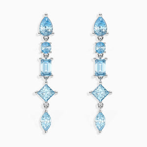 Topaz Aura Drop Earrings in 925 Silver Irosk Australia ®