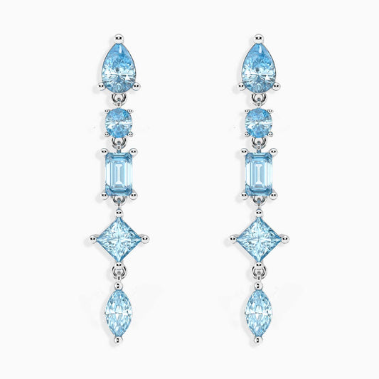 Topaz Aura Drop Earrings in 925 Silver Irosk Australia ®